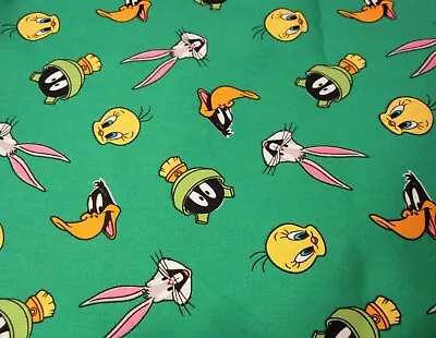 $12.95 • Buy 1 Yard Cotton Fabric  Looney Tunes   -by Camelot -  NEW