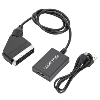 £10.84 • Buy 1080P SCART To HDMI Cable SCART To HDMI Converter SCART To HDMI Adapter Video ~s