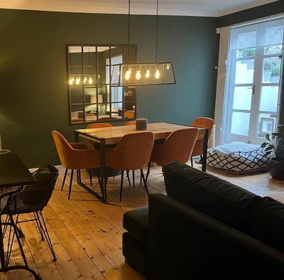 £250 • Buy Industrial Style Dining Table Or Desk, Mango Wood & Metal Frame, 6 Seater
