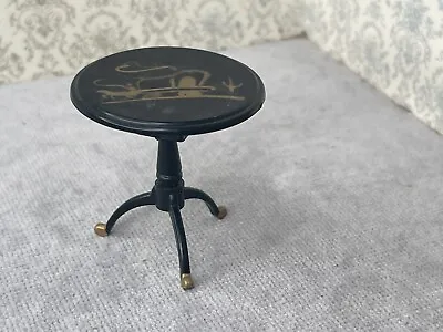 Dollhouse Vintage Little Hostess Black Tilt Top Plastic Table • $13