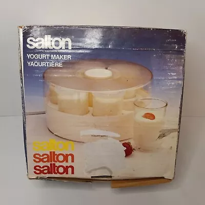 Vintage Salton Yogurt Marker Model GM-7W Jars W/Covers NEW • $39.99