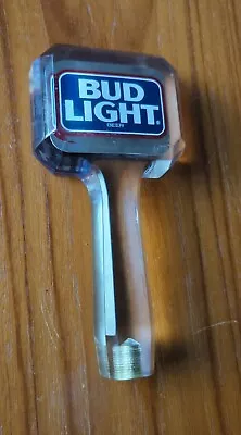 Bud Light Beer Lucite/Acrylic Tap Handle Budweiser Beer 7 Inches • $17.49