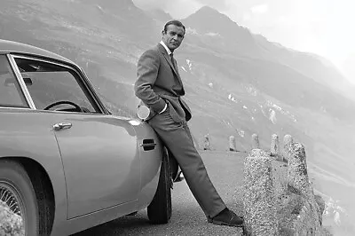 (391) James Bond 007 Sean Connery Aston Martin Maxi Poster New Wall Hanging • £7.25
