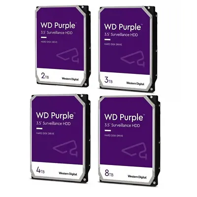 WD Purple 1TB 2TB 3TB 4TB 6TB 8TB Surveillance Hard Disk Drive Western Digital • $99.95