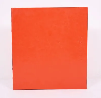 Exposures Leather Embossed Family 3 Ring Binder 11.5x10 Album 1.25” Rings Orange • $32.49