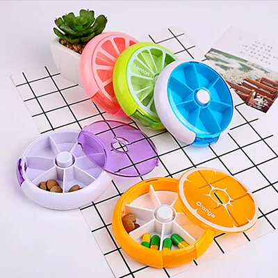 7 Day Travel Pill Box Medicine Tablet Storage Vitamin Dispenser Organiser Holder • $3.78