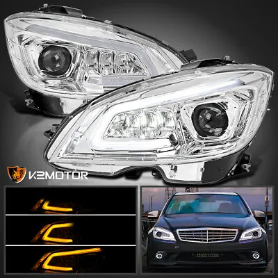 Fits 2008-2011 Mercedes W204 C-Class Full LED Sequential Projector Headlights • $457.80