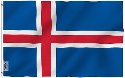 $6.99 • Buy Anley Fly Breeze 3x5 Foot Iceland Flag Iceland National Country Flags Polyester
