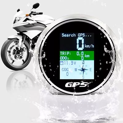 85mm Knot Mph Km/h GPS Speedometer Gauge For Car Truck Motorcycle Marine Boat • $50.34