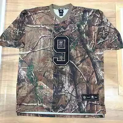 Men’s Reebok Drew Brees Realtree Camo Jersey Saints NFL Team Apparel 2XL • $59.99