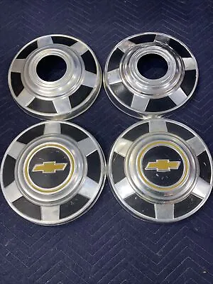73-87 Chevy Truck 3/4 Ton Dog Dish 12  Hubcaps Set Of 4 C20 16  16.5  • $179.95