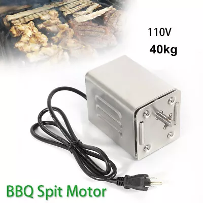 Heavy Duty Stainless Electric BBQ Spit Rotisserie Hog Roaster Motor | 40kg Load • $59