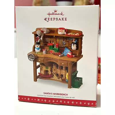 Santa's Workbench 2017 Hallmark Keepsake Christmas Ornament (Member Exclusive) • £38.56