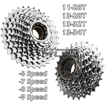 MTB Road Bike 6/7/8/9 Speed Screw-on Freewheel Thread Cogs 13-28T 13-32T 13-34T • $22.99