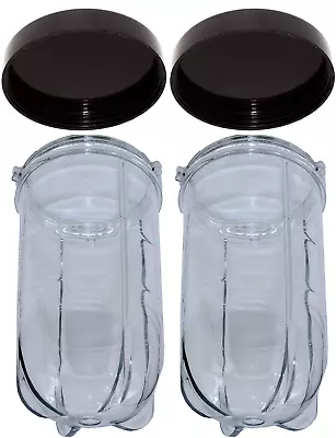 Blendin 2 Pack 16oz Tall Cup & Lid Compatible With Original Magic Bullet MB1001 • $17.99