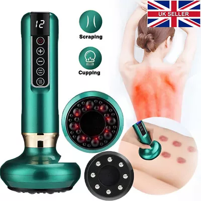 Electric Infrared Heat Cupping Massager Vacuum Suction Scraping  Anti Cellulite • £18.95