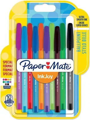 Paper Mate InkJoy 100ST Capped Ballpoint Pens | Medium Point 1.0mm | Fun Colours • £6.99