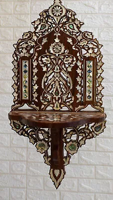 Luxury Moroccan Wall Shelf Morocco Mother Of Pearl 30  * 14  Wall Hanging Shelf • $438.90