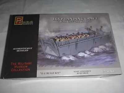 Pegasus 7650 LCVP Landing Craft Crew Soldiers New Model Military Ship Kit 1/72 • $15.22