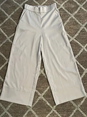 ZARA WOMAN HIGH WAISTED TROUSERS PANTS LIGHT Gray XS • $12