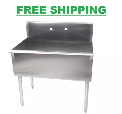 Freestanding Utility Stainless Steel 16-Gauge Commercial Sink 36 X 21 X 14 Bowl • $354.27