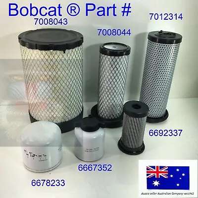 Fits Bobcat Filter Service Kit T630 T650 S630 S650 Oil Hydraulic Engine Fuel Air • $190.43