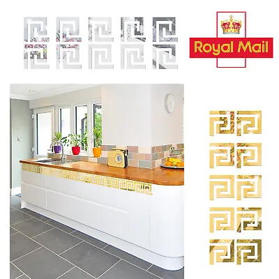 10-30x DIY 3D Acrylic Mirror Tile Wall Stickers Removable Decal Art Mural Decor • £4.18