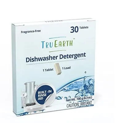 Tru Earth Dishwasher Detergent  Sparkling Clean Finish  Lab-Tested 30ct • $11