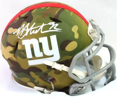 Michael Strahan Autographed New York Giants CAMO Speed Mini Helmet - Beckett W A • $189