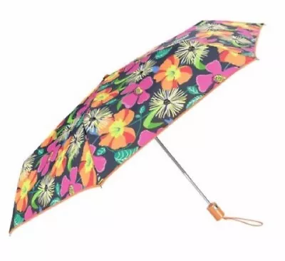 Vera Bradley Jazzy Blooms Automatic Umbrella For Purse Tote Backpack Beach Sun • $40