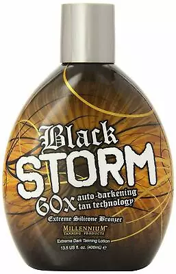 Millennium BLACK STORM 60X BRONZER Indoor Outdoor Tanning Bed Lotion • $28.94