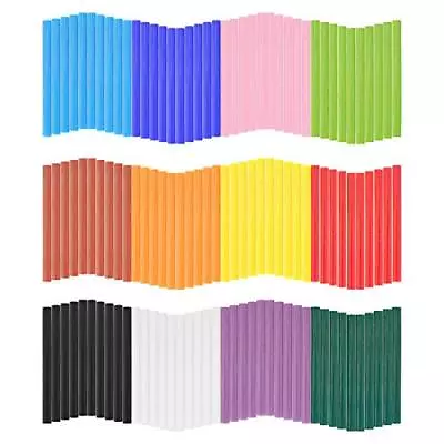 120PCS Colored Mini Hot Glue Sticks - 0.28x3.9  Hot Melt Glue Sticks 12 Colors • $15.93