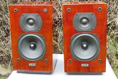 Quad 77-11L Bookshelf Speakers.  Rosewood Finish • £139.50