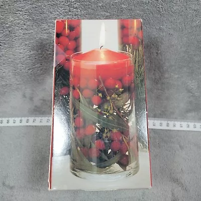 Vintage Rasmussen Glass Cylinder Candle Holder With Floating Candle 1998 • $7.17