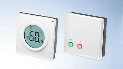 BNIB Danfoss RET2000B-RF+RX1S Wireless Digital Room Thermostat & Receiver A00020 • £69.99