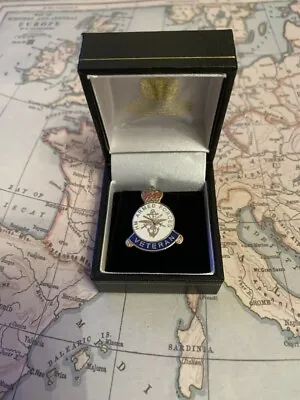 BRITISH ARMED FORCES VETERANS PIN BADGE - BOXED (Toye Kenning & Spencer Ltd) 1 • £24.95