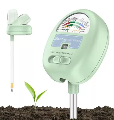 4-In-1 Soil Moisture Meter For Moisture Light Nutrients PH Great For Garden • $19.95