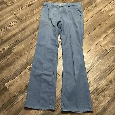 Vintage Levi's Jeans Mens 34x34 Blue Denim With Orange Tab USA 70s Or Early 80s • $39