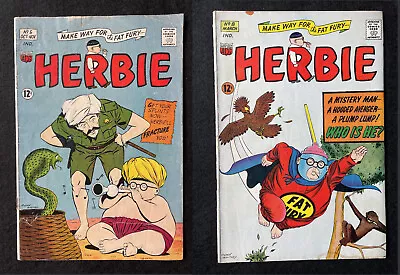Herbie #5 + 8 Lot (ACG 1964-65) 1st Fat Fury! Beatles Frank Sinatra Dean Martin • $24.95