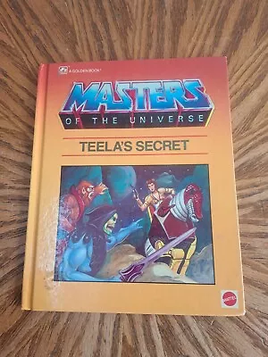 Vintage 1985 A Golden Book Masters Of The Universe TEELAS SECRET MOTU HC • $12.71