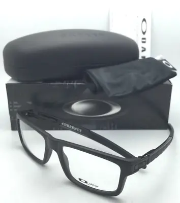 New Oakley Reading Glasses CURRENCY OX8026-0154 54-17 Large Satin Black Frames • $219.99
