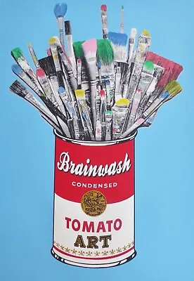Mr Brainwash  Tomato Pop – Blue  In A Can Hand Signed Uniquely Hand-Finished Art • $2495
