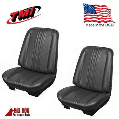 $744.72 • Buy 1970 Chevelle Front & Rear Seat Upholstery - Black- Made By TMI - IN STOCK
