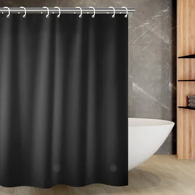 $8.39 • Buy Clear PEVA Shower Curtain Liner Mildew Resistant Anti-Bacterial 71x71 Waterproof