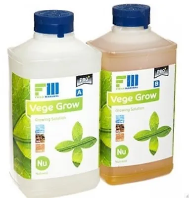 Field Marshal Vege Gro Pro A/B 1L Hydro Coco Aqua Veg Plant Nutrients CANNA • £16.95