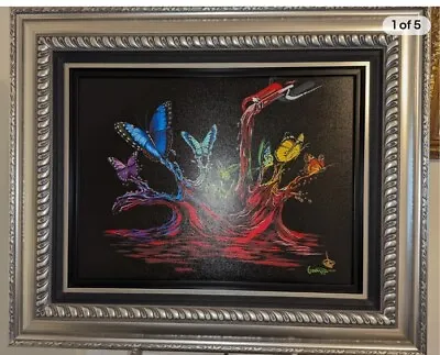 Michael Godard Butterfly Splash Hand Embellished Giclee LE 200 Sold Out Edition • $1000