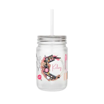 Customized Mason Jar Mother’s Day Gift Gift For Her Gift For Mom Makeup Love • $22