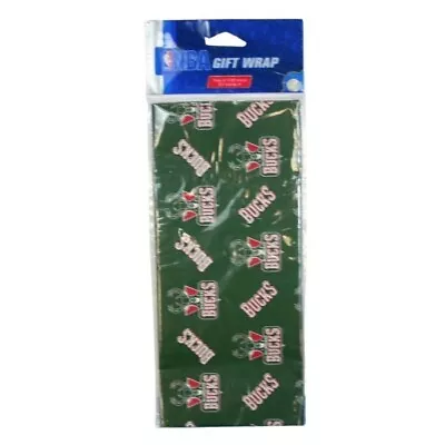 5X NBA Milwaukee Bucks Basketball - Gift Wrapping Paper 30 X20  3 Sht Per Pack • $9.99