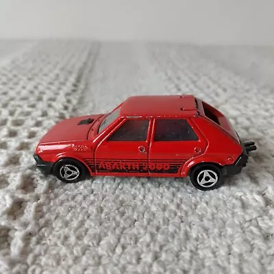 Majorette Fiat Ritmo Abarth 2000 No 239 1/53 Red Diecast Model Car Vintage • £9.95