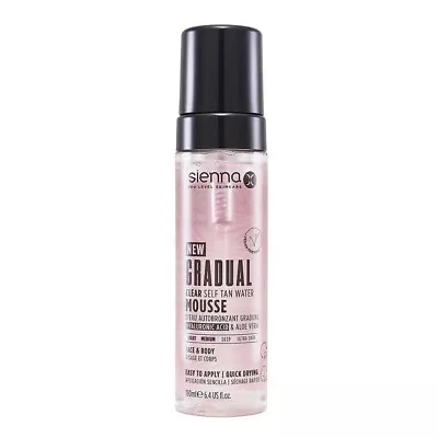 Sienna X Self Tan Mousse Gradual Fake Tan Body Face Tanner Light-Medium 190 Ml • £11.99